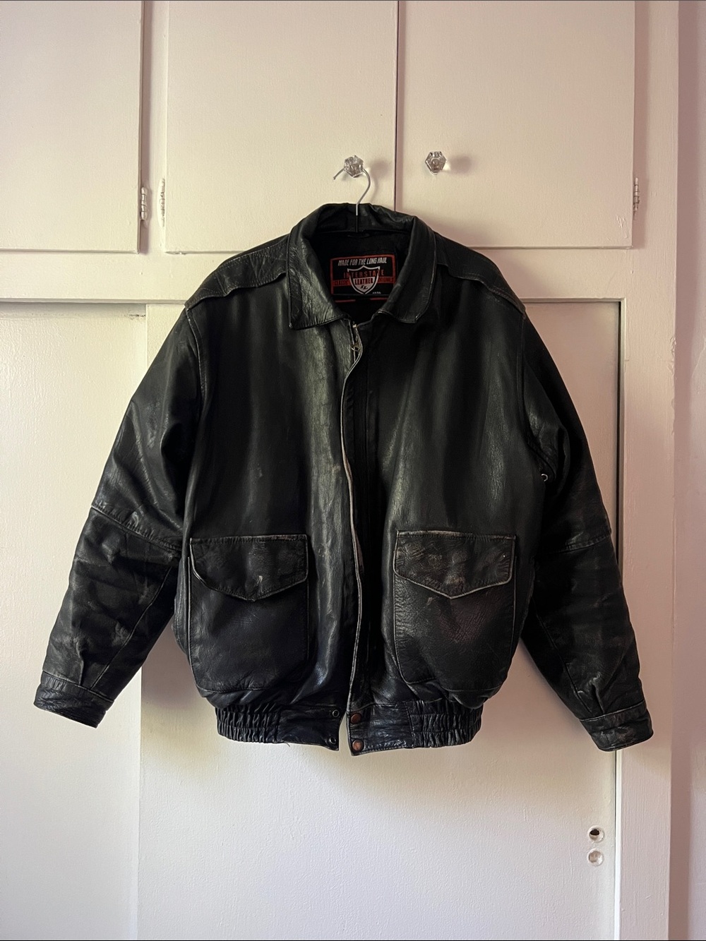 Interstate Leather Vintage Bomber Jacket